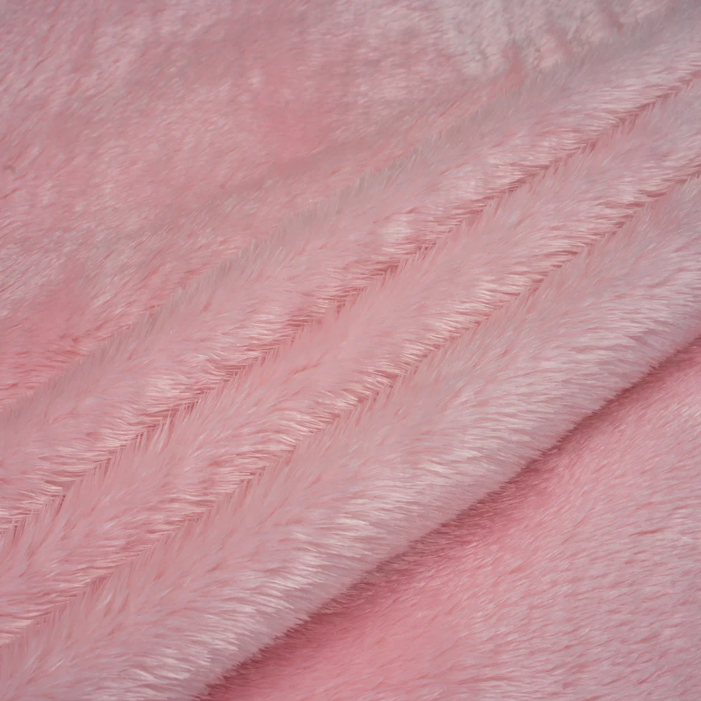 10 mm Plush Fabric - BSR Series - BSR-001 - Pink