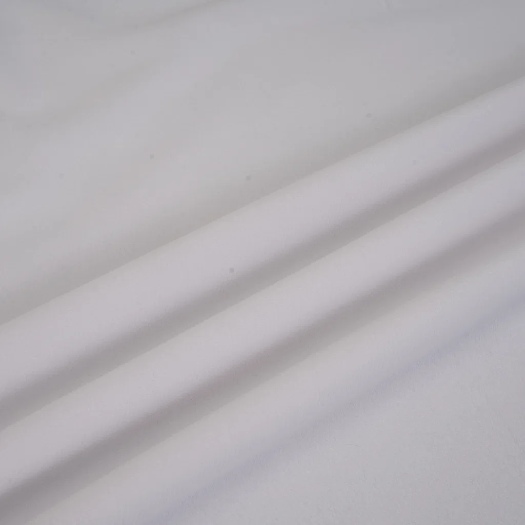 1.5 mm Plush Fabric - B Series - B002 - Bleached White
