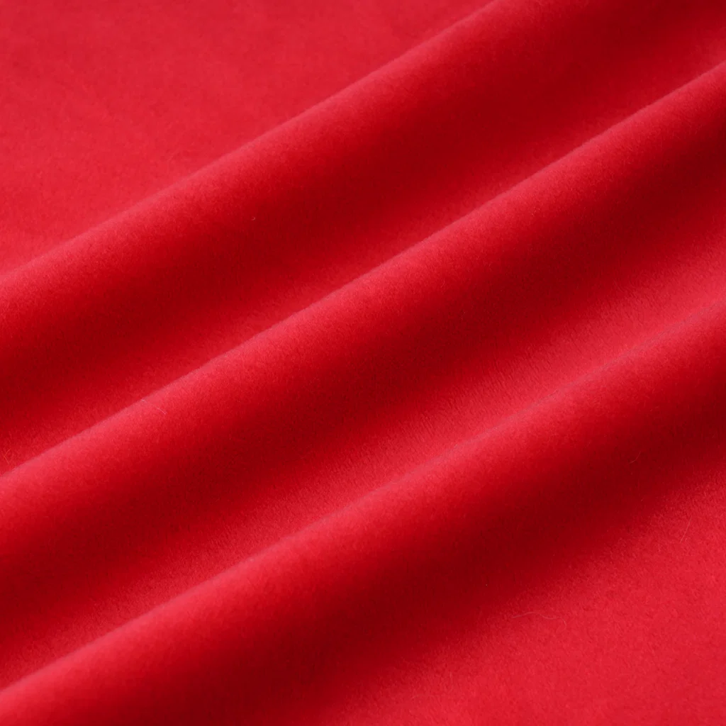 1.5 mm Plush Fabric - AL Series - AL-001 - Bright Red