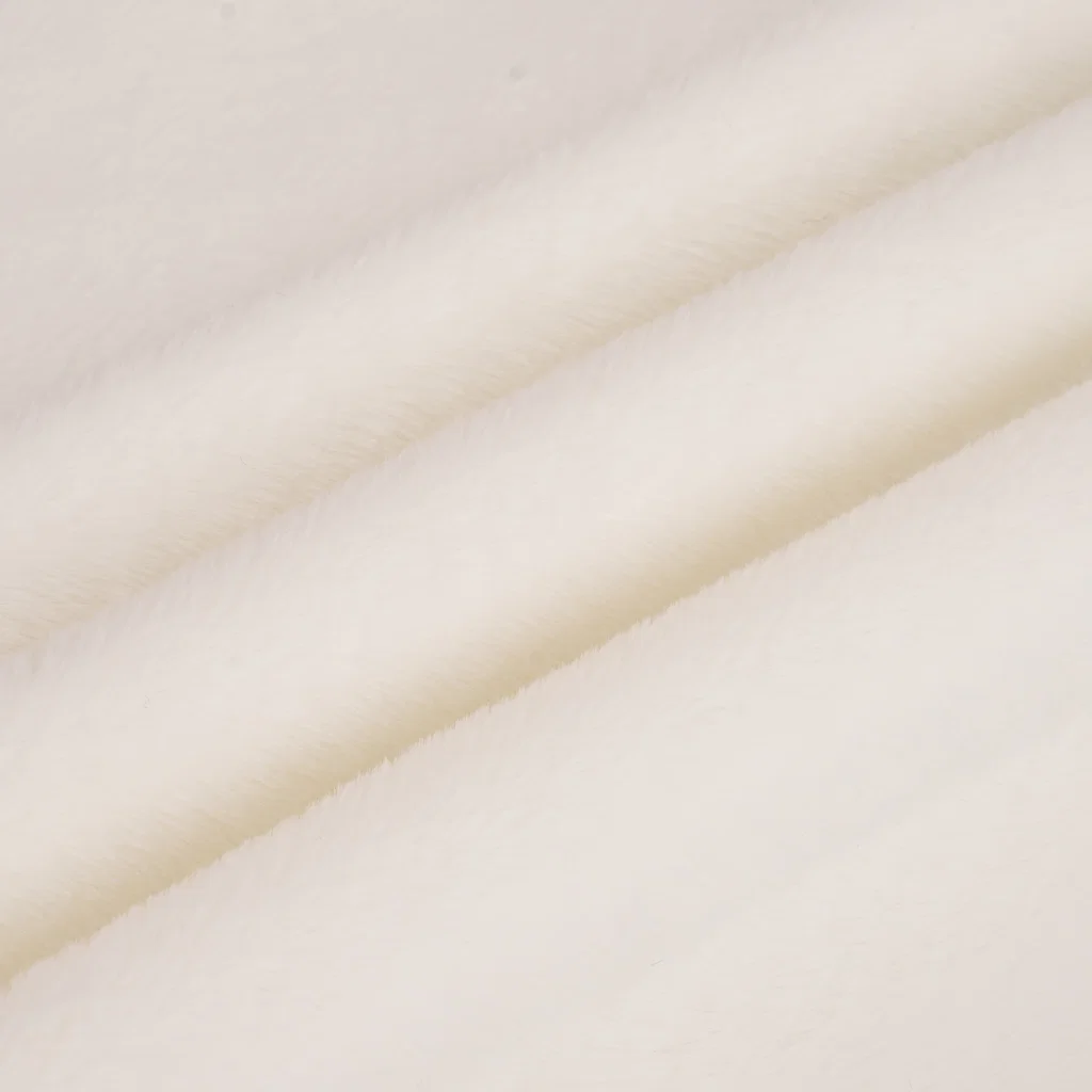 8 mm Plush Fabric - XDR Series - XDR-002 - Natural White