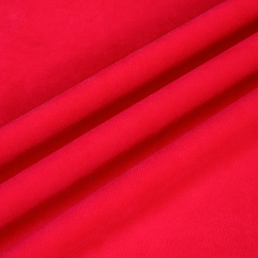 1 mm Plush Fabric - A Series - A001 - Red