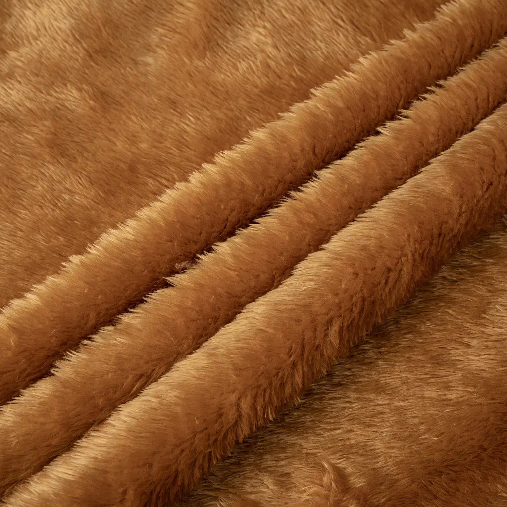 10 mm Plush Fabric - BSR Series - BSR-002 - Brown