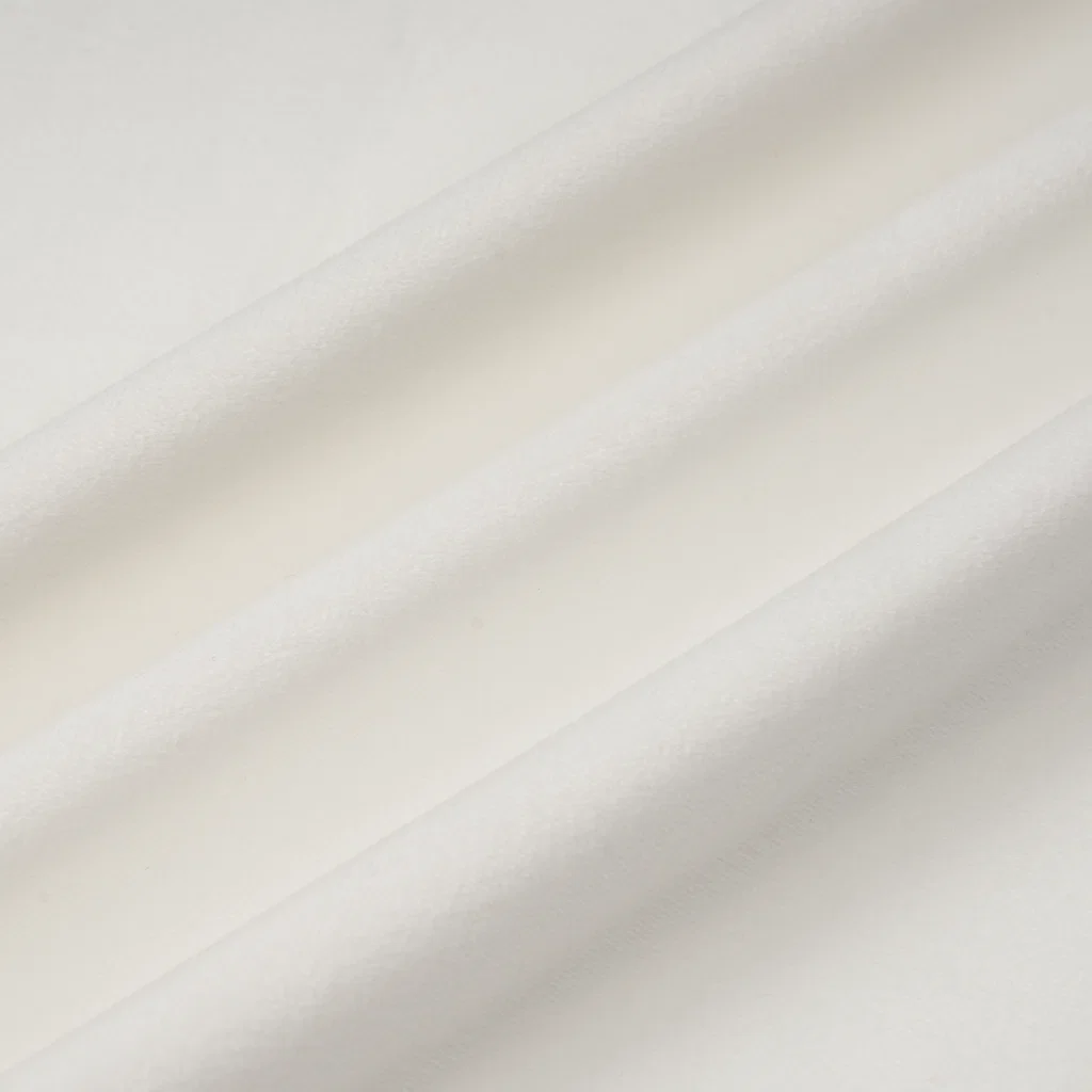 1.5 mm Plush Fabric - AL Series - AL-002 - Natural White